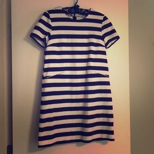 Draper James Stripe Shift Mini Dress